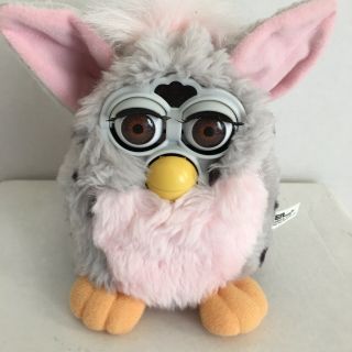 1998 Vintage Furby Tiger Electronics Model 70 - 800 Pink And Gray Not