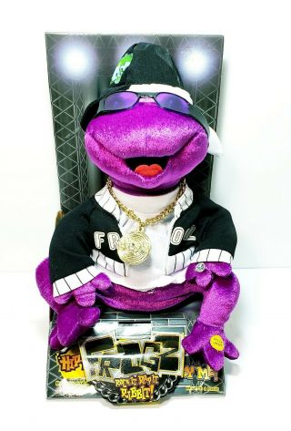Frogz Rock It Rap It Ribbit Rappers Delight Rapping Dancing Plush Frog By Gemmy