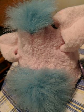 1999 Tiger Furby Babies Pink Body White Chest Blue Hair & Eyes Model 70 - 940 3