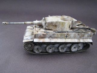 1/72 Dragon Model.  Ww Ii German Tiger I In Winter Camouflage.  Wittman.