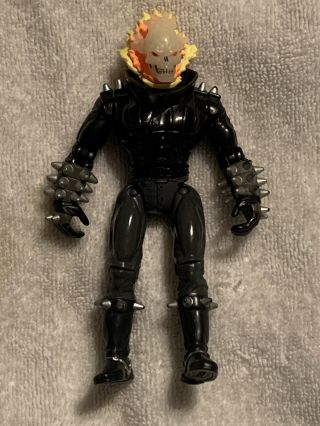 Ghost Rider Figure 6 Inches Tall Head Glows In The Dark.  1995 Toy Biz Marve