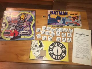 Vintage 1965 Habro Batman And Robin Capture Joker Board Game Complete 2