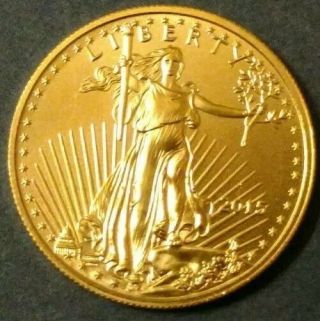 2015,  5 Dollar U.  S.  Gold,  1/10 Oz.