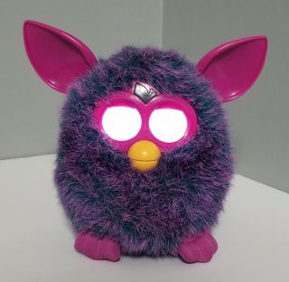Hasbro Furby Boom 2012 Pink Purple/blue Talking Interactive Toy