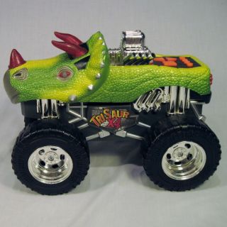 Road Rippers Dinosaur Toy Truck Tri Saur X4 Lights Up Drives By Self Plays Music