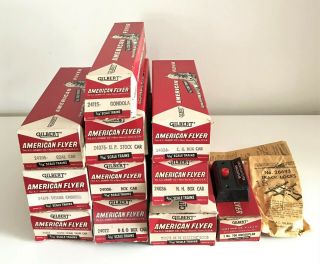 Empty American Flyer Individual Boxes For The No.  20455 Mainliner Nh Freight Set