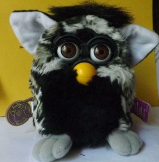 Furby Black With White Brown Eyes Not Tag