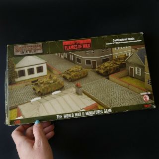 Flames Of War Battlefield In A Box Cobblestone Road Set Miniature Table Top Game