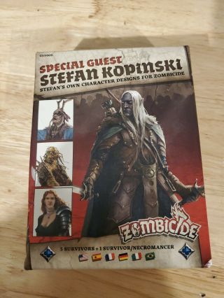 Zombicide Black Plague Kickstarter Special Guest Box Stefan Kopinski Open Box