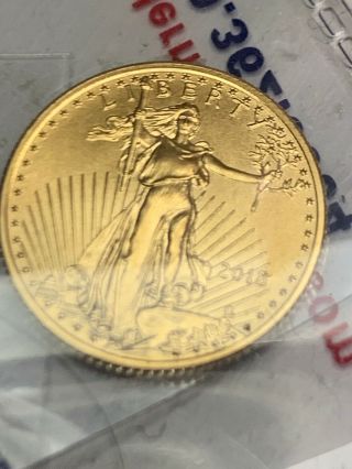 2018 1/10 Oz Gold American Eagle $5 Gold Coin Non Graded