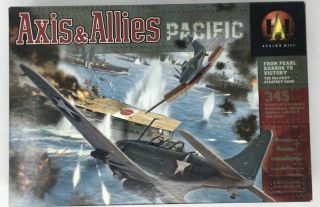 Axis & Allies Pacific Avalon Hill 1999 100 Complete Hasbro Wwii Military Game