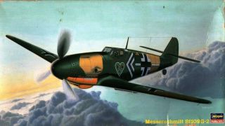 Hasegawa 1:48 Messerschmitt Bf - 109 Bf109 G - 2 Luftwaffe Fighter Kit J13 09013u