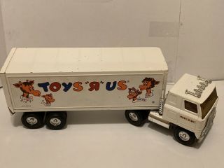 Vintage Ertl Toys R Us Steel Truck Tractor/trailer