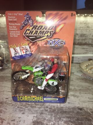 Road Champs Ricky Carmichael Kawasaki Series 1 Mxs Dirt Bike 3