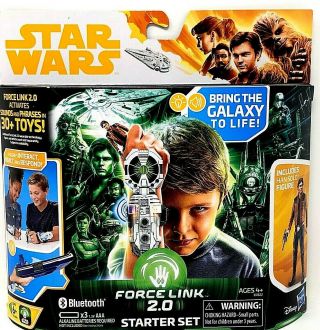 Star Wars Force Link 2.  0 Starter Set Includes Han Solo Figure In Package
