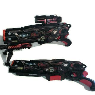 2 Wowwee Light Strike Laser Tag Blaster Assault Rifle 013 With Batteries