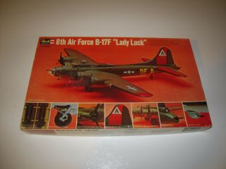Revell 1:72 8th Air Force B - 17f " Lady Luck " Plastic Aircraft Model Kit H - 209