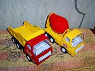 2 Vintage Tonka Mini Cement Mixer & Dump Truck Mound Minn 1960 - 70 
