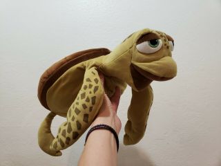 Disney Store Finding Nemo Crush Plush 15 " Green Sea Turtle Stuffed Animal Toy