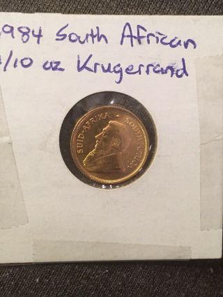 1984 1/10 Oz South African Krugerrand Fine Gold Coin