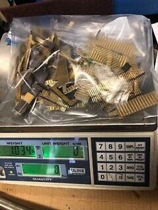1.  03 Lbs Scrap Ceramic Ic Chips And Other Gold Pinning For Gold Recovery