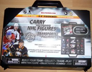 Nhl 2.  5 " Carry Case With 1 Random Hockey Figure By Imports Dragon Rare