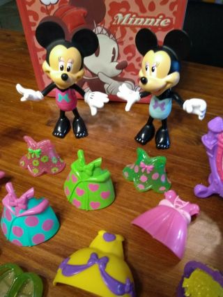 Disney Minnie Mouse Bow - tique Dress Up Snap On Dolls,  Clothes Bows accessories 2