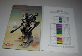 Nova Battletech Book Game Whm - 6r Warhammer Sc Nm Complete W/ Stat Card