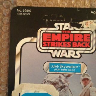 Star Wars Vintage Kenner Luke Skywalker Hoth ESB - 47 Card Back Cardback 1982 2