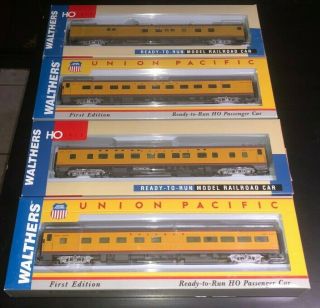 4 Ho Walthers Union Pacific Up Passenger Cars