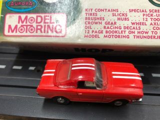 Aurora Thunderjet 500 1373 Mustang Fastback Red & White Unmodified