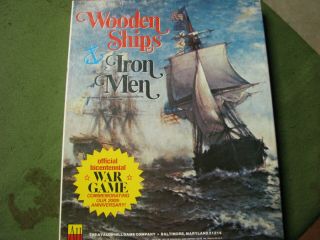 Vintage Wooden Ships And Iron Men Game By Avalon Hill Game 709 1975 Unpunched
