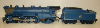 Mth 30 - 1172 - 1 Jersey Central 4 - 6 - 2 Blue Comet Pacific Steam Engine W/proto 2.  0