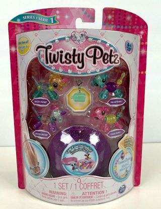 Twisty Petz Series 1 Babies 4pk Unicorns & Puppies Collectible Bracelet Purple
