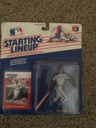 1988 Mlb Baseball Starting Lineup Rare Darryl Strawberry Ny Mets Vintage