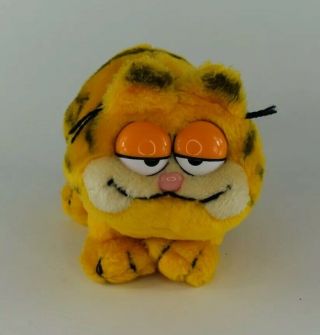 Vtg 80’s Garfield The Cat 8 " Standing Stuffed Cartoon Toy 1978 - 1981 Plush Dakin