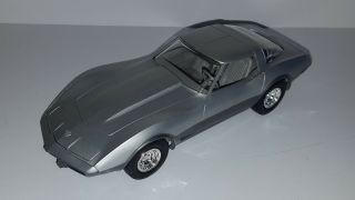 1/25 Amt 1978 Chevrolet Corvette Coupe 2 - Tone Silver Box Promo B2