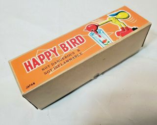 Rare (no Hat) From Japan Vintage Novelty Drinking Happy Bird Glass W/ Box