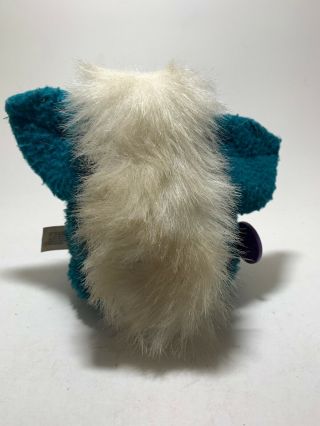 Furby 1999 model 70 - 800,  Rare Turquoise Teal Blue White Hair Brown Eyes 3