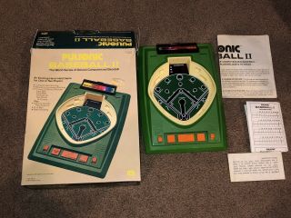 1979 Pulsonic Baseball Ii 2 Mego Electronic Game W Box Instructions Cib