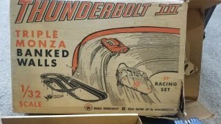 Wards 31ft Thunderbolt Iii Road Racing Set Triple Monza Banked Walls Parts