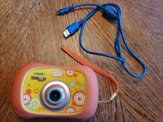 Vtech Kidizoom Kids Orange Camera 1.  3 Mega Pixel 4x Digital Zoom With Usb Cord