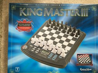Excalibur King Master Iii Electronic Chess & Checkers Model 911e - 3 Complete