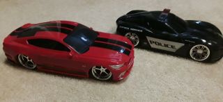 Jada Hyper Charger Corvette Concept And Mustang Gt 1:16 Scale 49 Mhz
