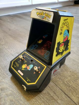 Vintage 1981 Coleco Pac Man Mini Tabletop Arcade (midway) Pac - Man