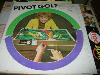 Complete Vintage 1973 Mb Pivot Golf 3d Game W/ Lucy / Lucille Ball Box
