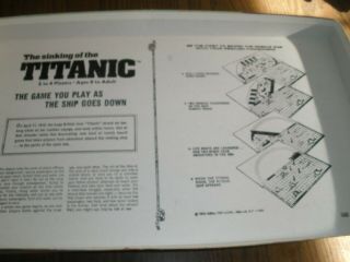 THE SINKING OF THE TITANIC GAME IDEAL COMPLETE 1976 2