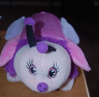 Pillow Pets Dream Lites Ladybug Pink/purple Stuffed Animal Light Toy 2012