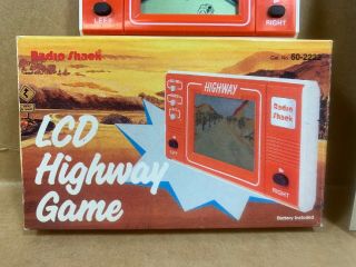 VINTAGE RADIO SHACK LCD HIGHWAY HAND HELD GAME AND INSTRUCTIONS 2