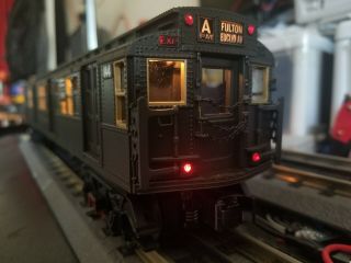 Mth 20 - 2554 - 1 R1 Rear End Tail Light Subway Car Red Led A Train Non - Powered